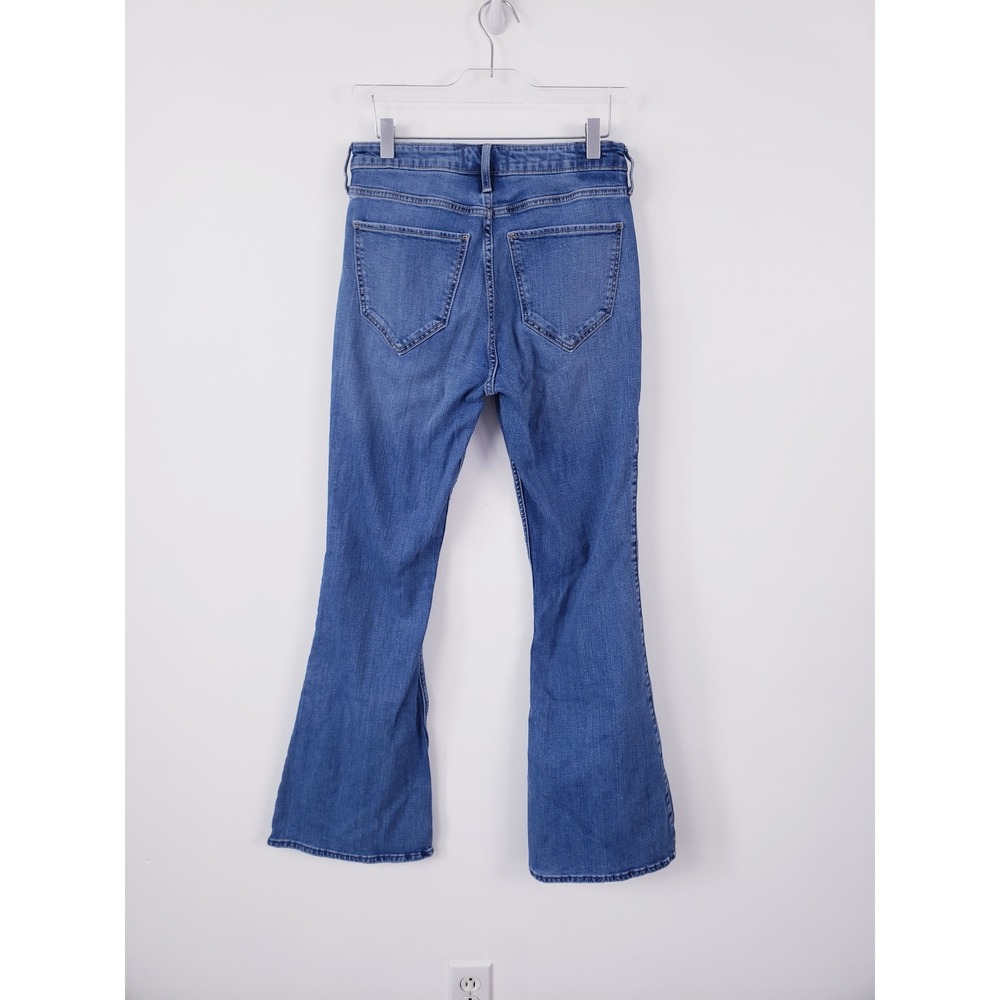 Abercrombie & Fitch The Flare Ultra High Rise Stretch Blue Denim Jeans 29/8R - Picture 3 of 8